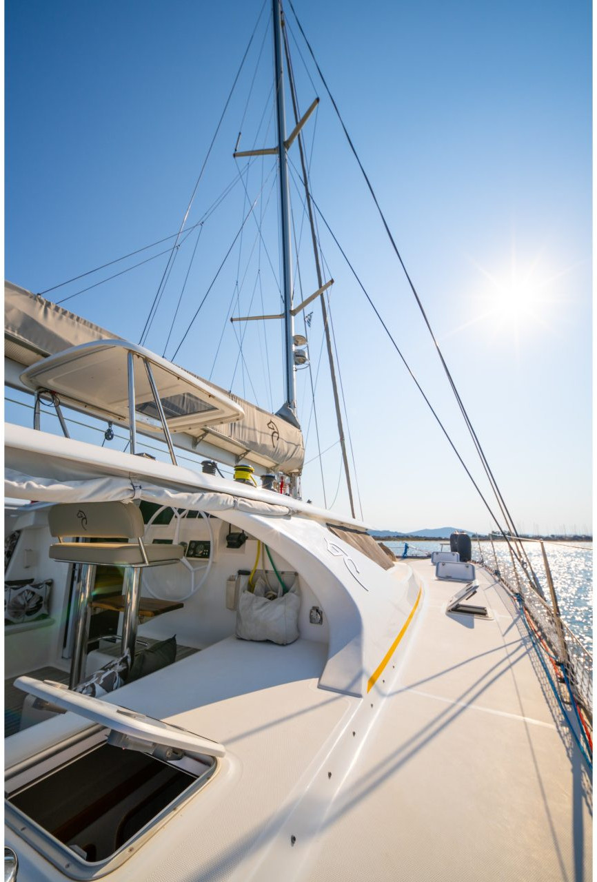 deck, Knysna 480, catamaran for sale