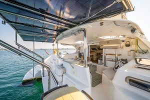 cockpit, Knysna 480, catamaran for sale