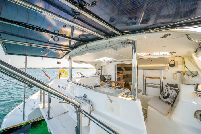 cockpit, Knysna 480, catamaran for sale
