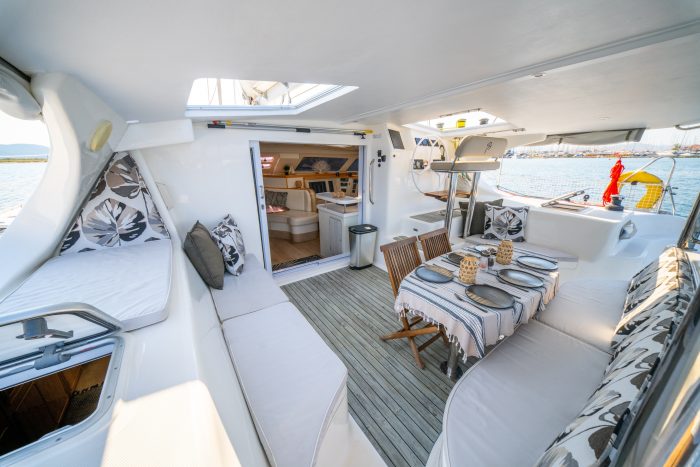 cockpit, Knysna 480, catamaran for sale