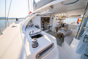 cockpit, Knysna 480, catamaran for sale