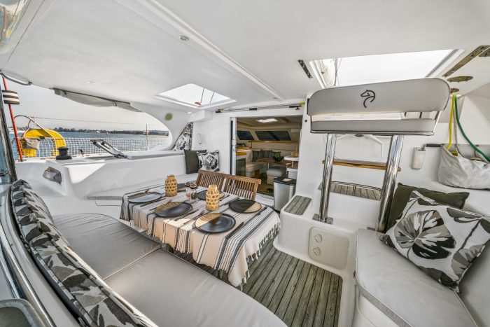 deck, Knysna 480, catamaran for sale