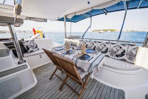 cockpit, Knysna 480, catamaran for sale