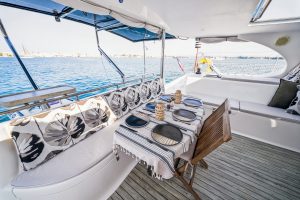 cockpit, Knysna 480, catamaran for sale