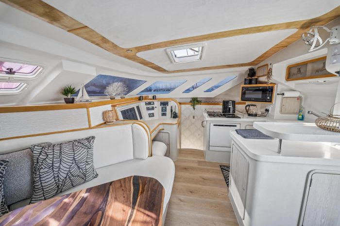salon, Knysna 480, catamaran for sale