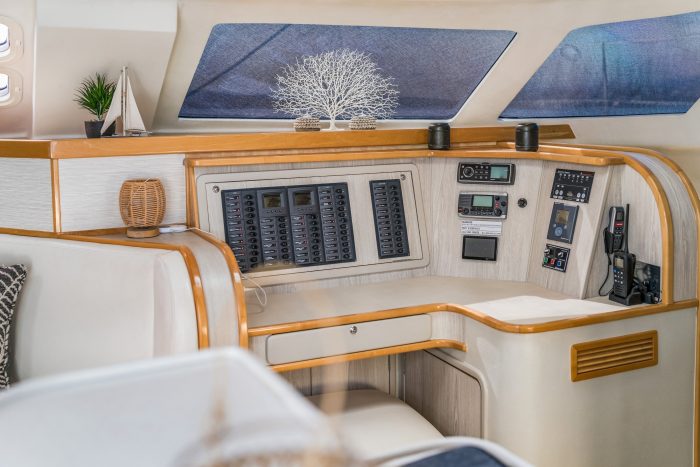 navigation station, Knysna 480, catamaran for sale