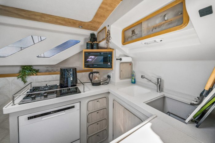 interior, Knysna 480, catamaran for sale