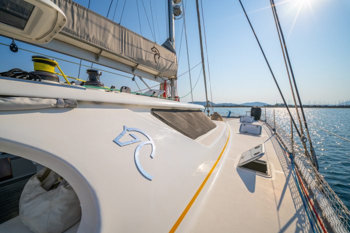 deck, Knysna 480, catamaran for sale
