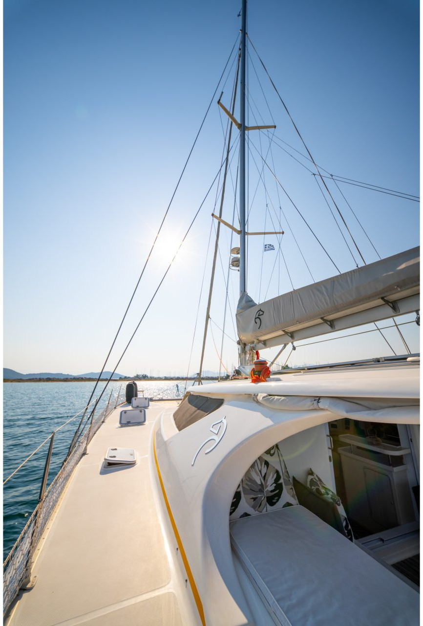 deck, Knysna 480, catamaran for sale