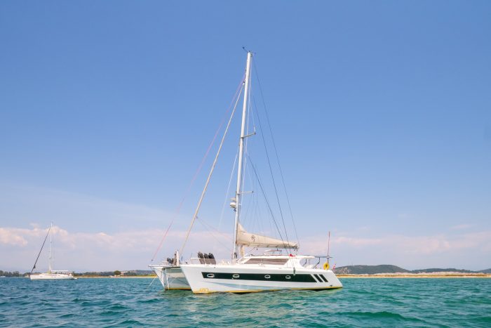 underway, Knysna 480, catamaran for sale