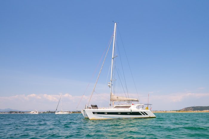 underway, Knysna 480, catamaran for sale