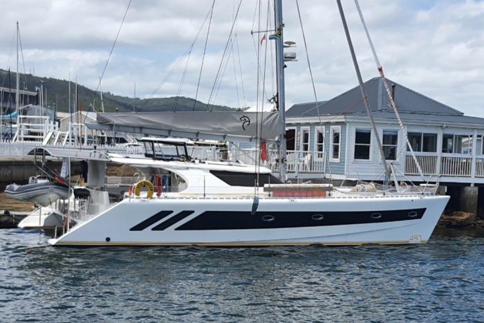 exterior, Knysna 480, catamaran for sale