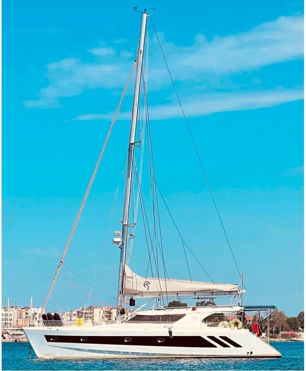 exterior, Knysna 480, catamaran for sale
