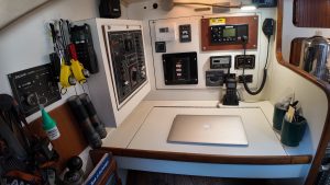 navigation station, Caliber 40, sailboat for sale