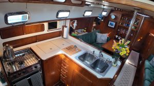 interior, Caliber 40, sailboat for sale