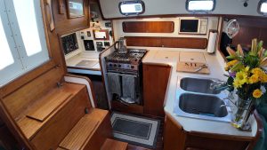 interior, Caliber 40, sailboat for sale