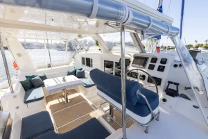 helm, St Francis 50, catamaran for sale
