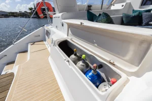 deck, St Francis 50, catamaran for sale