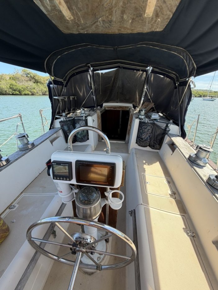helm, Island Packet 35, sailboat for sale