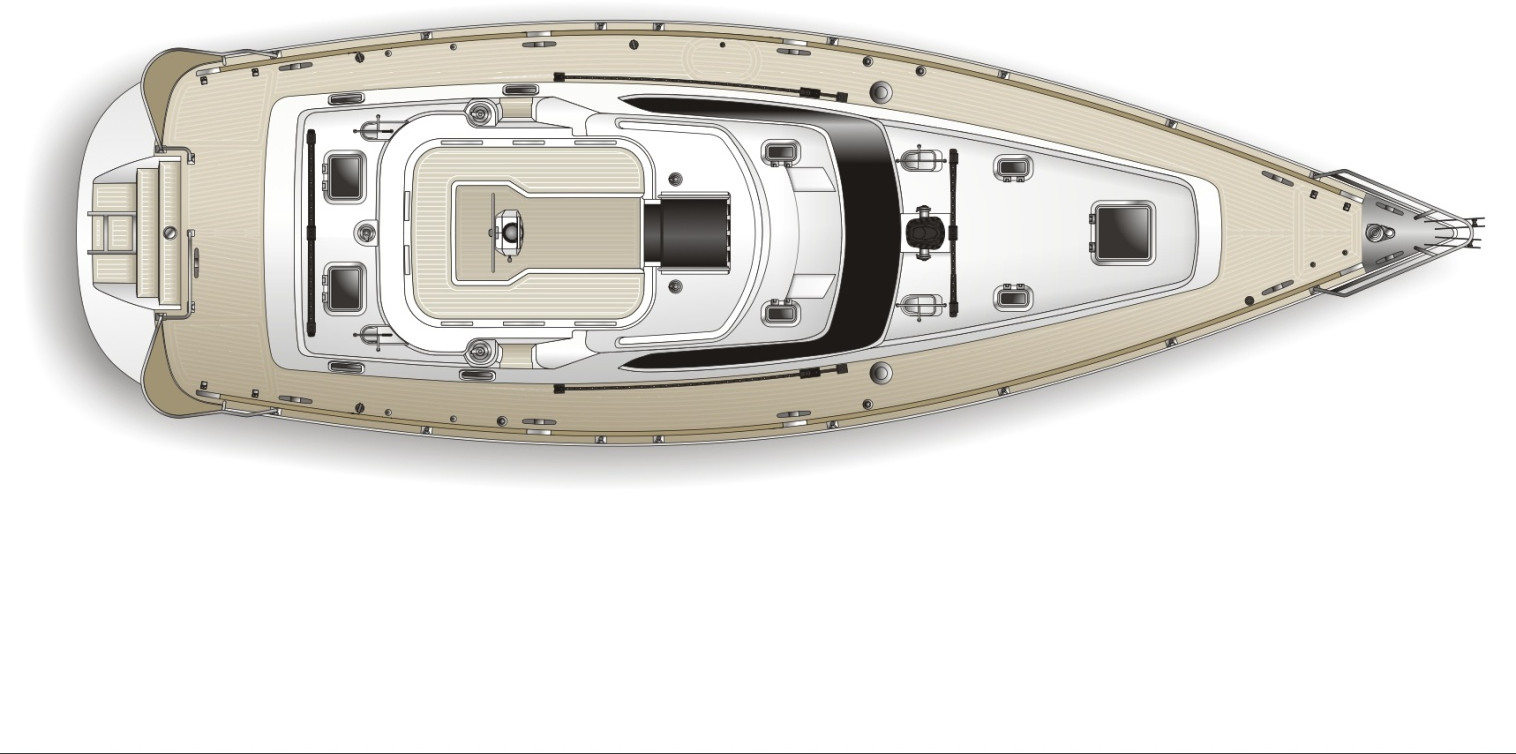 diagram, Hylas 48, sailboat for sale