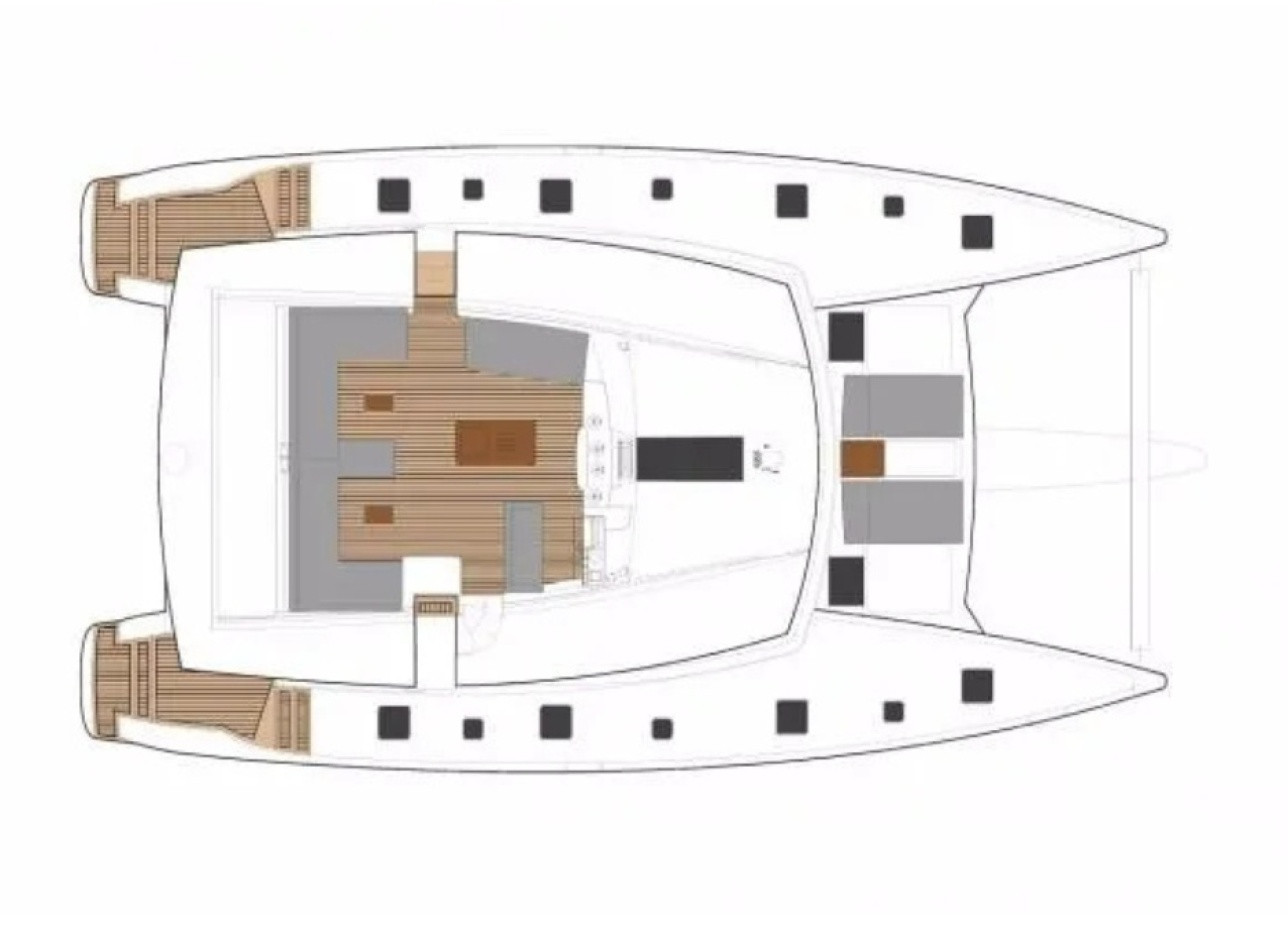 diagram, FP 58 Ipanema, catamaran for sale