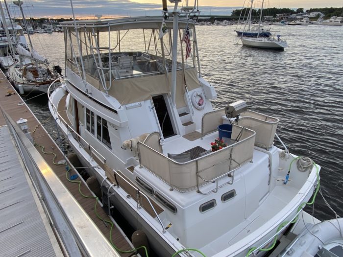 exterior, Mainship 430 Trawler, trawler for sale