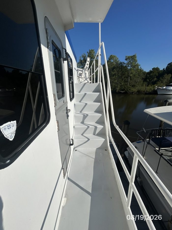 deck, Florida Bay Coaster 50 Pilothouse, trawler for sale