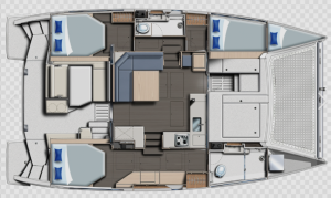 Leopard 43 PowerCat layout drawing 2
