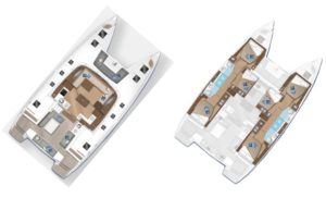 diagram, Lagoon 50, catamaran for sale