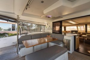 deck, FP 47 Saona, catamaran for sale