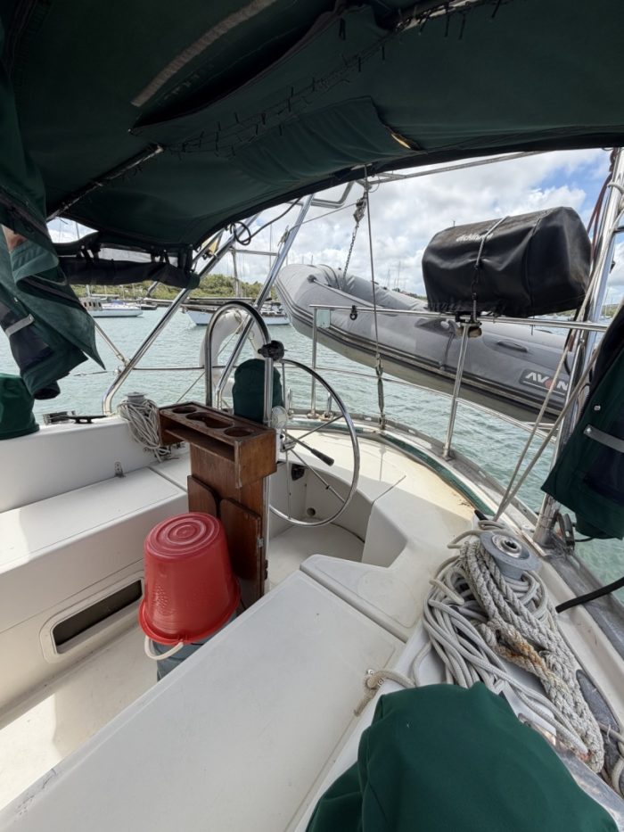helm, Corbin 39 Mark I, sailboat for sale