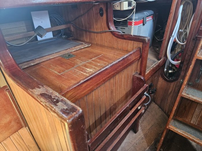 navigation station, Bristol 28 Channel Cutter, sailboat for sale