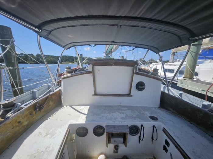 helm, Bristol 28 Channel Cutter, sailboat for sale