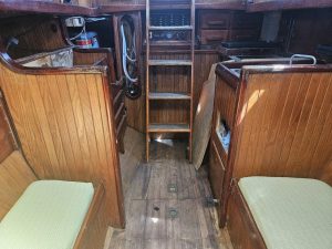 interior, Bristol 28 Channel Cutter, sailboat for sale