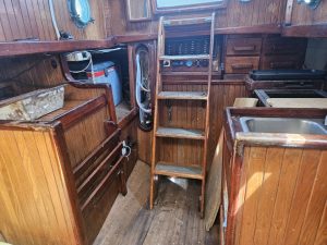 interior, Bristol 28 Channel Cutter, sailboat for sale