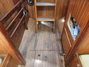 interior, Bristol 28 Channel Cutter, sailboat for sale
