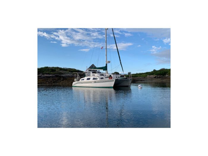 exterior, Summer Twins 28, catamaran for sale