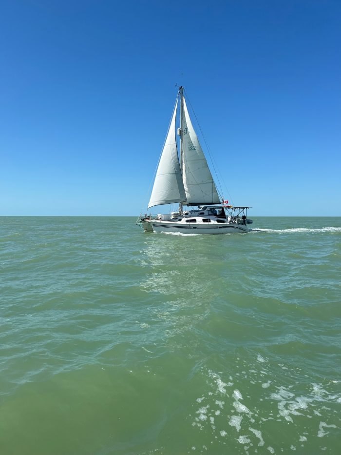 exterior, Summer Twins 28, catamaran for sale