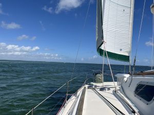 deck, Summer Twins 28, catamaran for sale