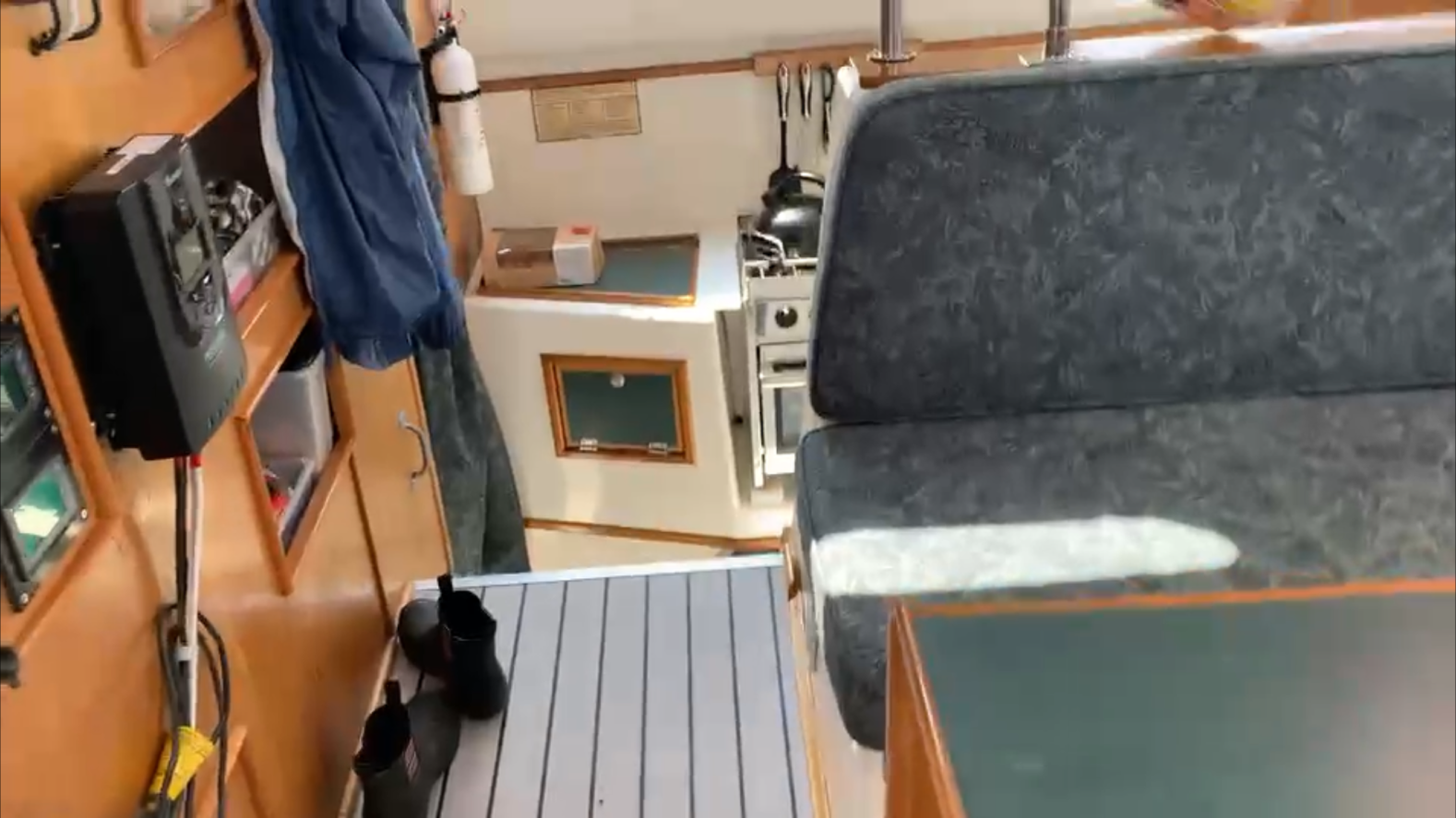 navigation station, Summer Twins 28, catamaran for sale