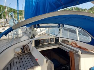 cockpit, Wauquiez 43 Amphitrite, sailboat for sale