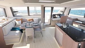 salon, Privilege 580 Signature, catamaran for sale