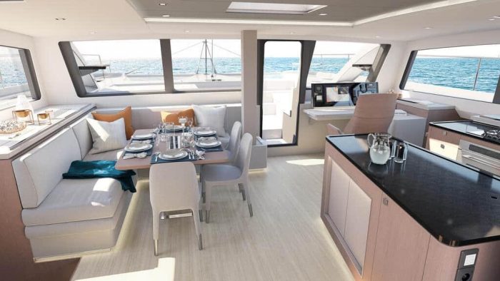 salon, Privilege 580 Signature, catamaran for sale