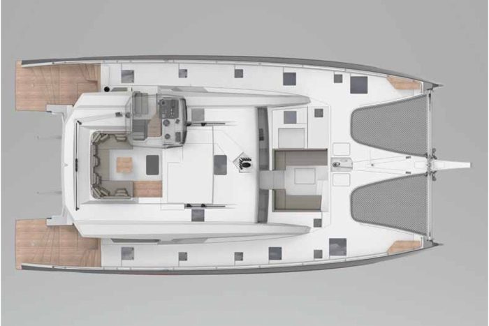diagram, Privilege 580 Signature, catamaran for sale