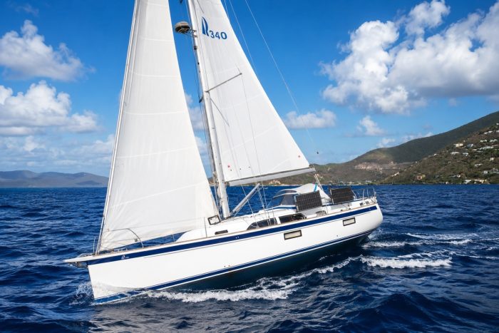 underway, Hallberg Rassy, sailboat for sale