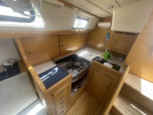 interior, Hallberg Rassy, sailboat for sale
