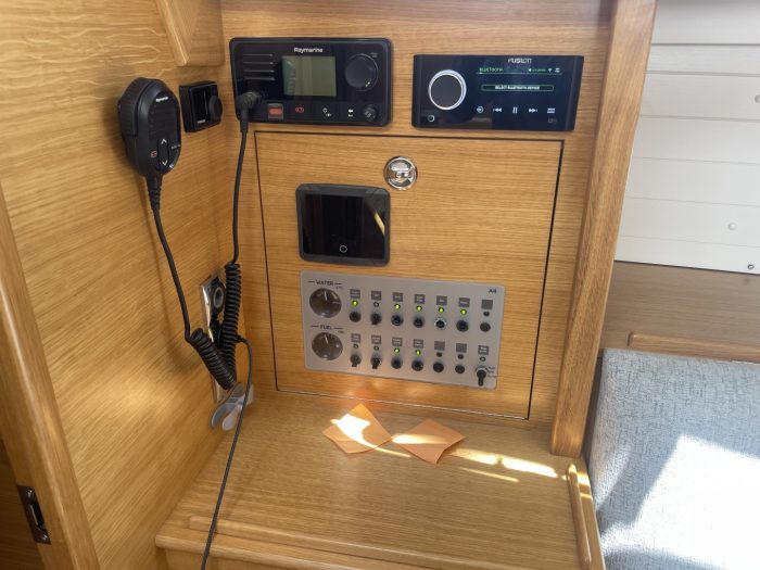 navigation station, Hallberg Rassy, sailboat for sale