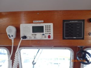 navigation station, Monk 36, trawler for sale