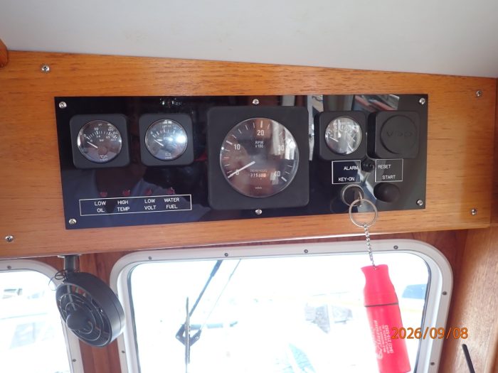 navigation station, Monk 36, trawler for sale