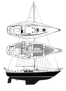 diagram, C&C, sailboat for sale